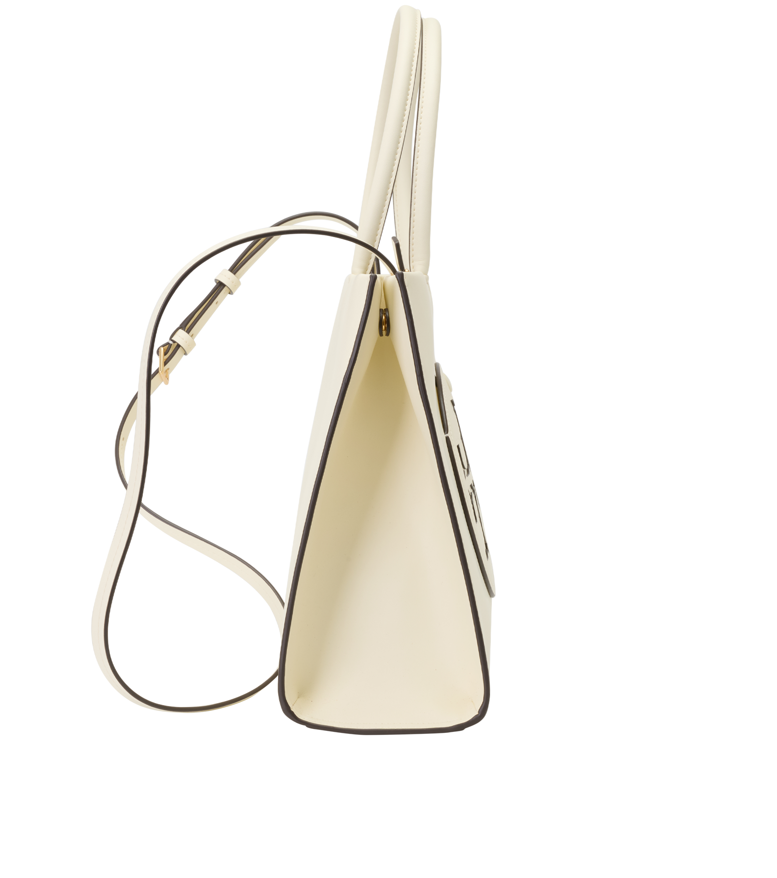 Small Ella Bio Tote, &pound;210, Handbags, Cream, Leather, Side view
